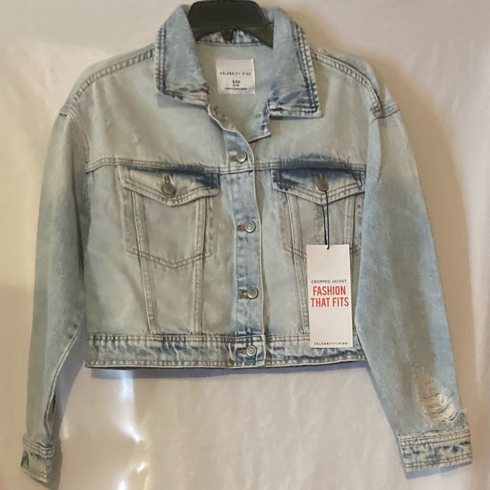 Celebrity Pink Cropped Jacket